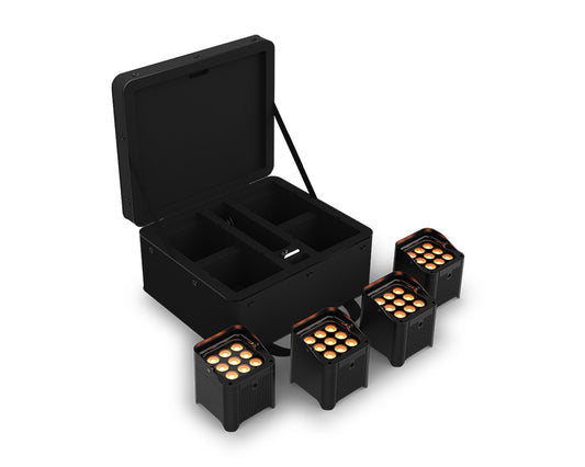 Chauvet DJ Freedom Par Q9 X4 4-PACK Battery Uplighter image 0