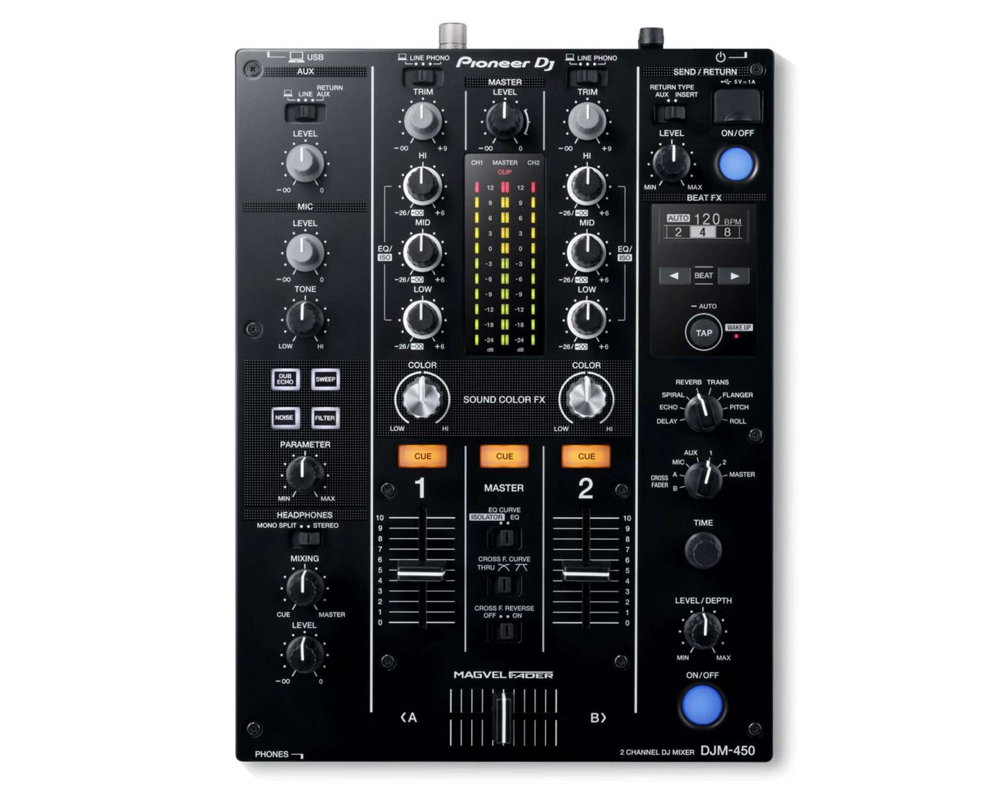 Pioneer DJ DJM 450 2-Channel DJ Mixer image 0