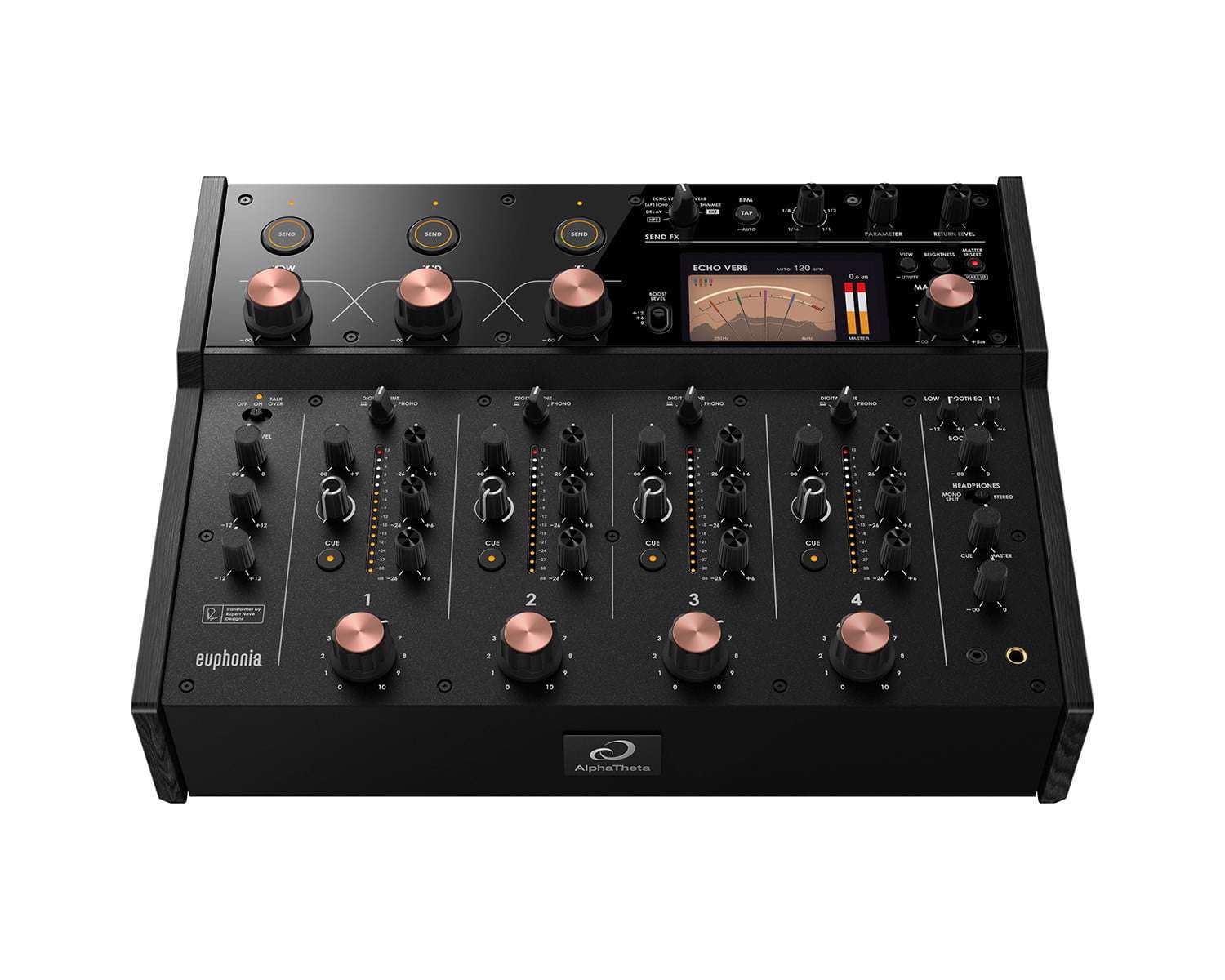 Alpha Theta Euphonia Professional 4 Channel Rotary Mixer image 1