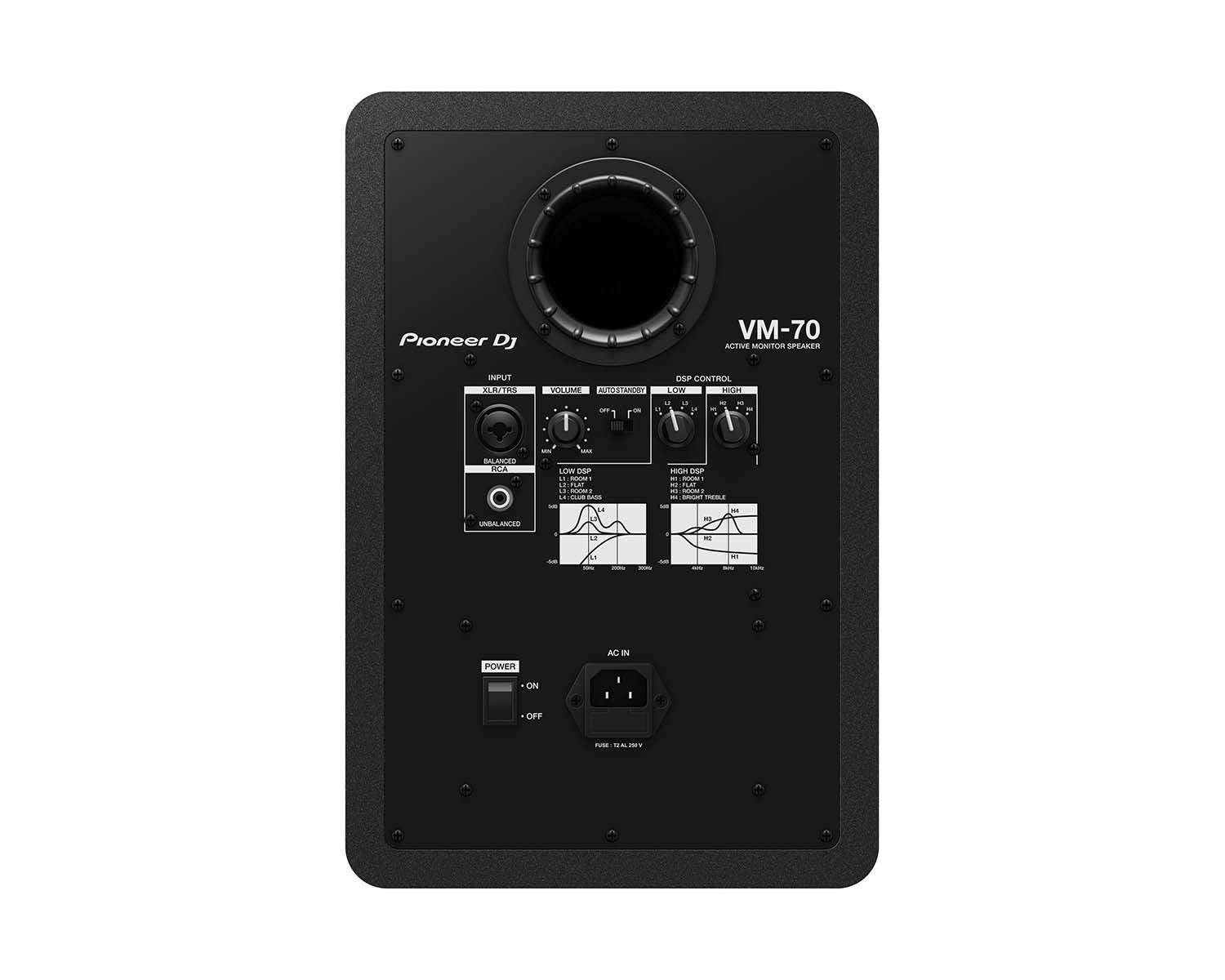 Pioneer DJ VM-70 6.5" 2-Way Active Monitor Speaker Black image 1