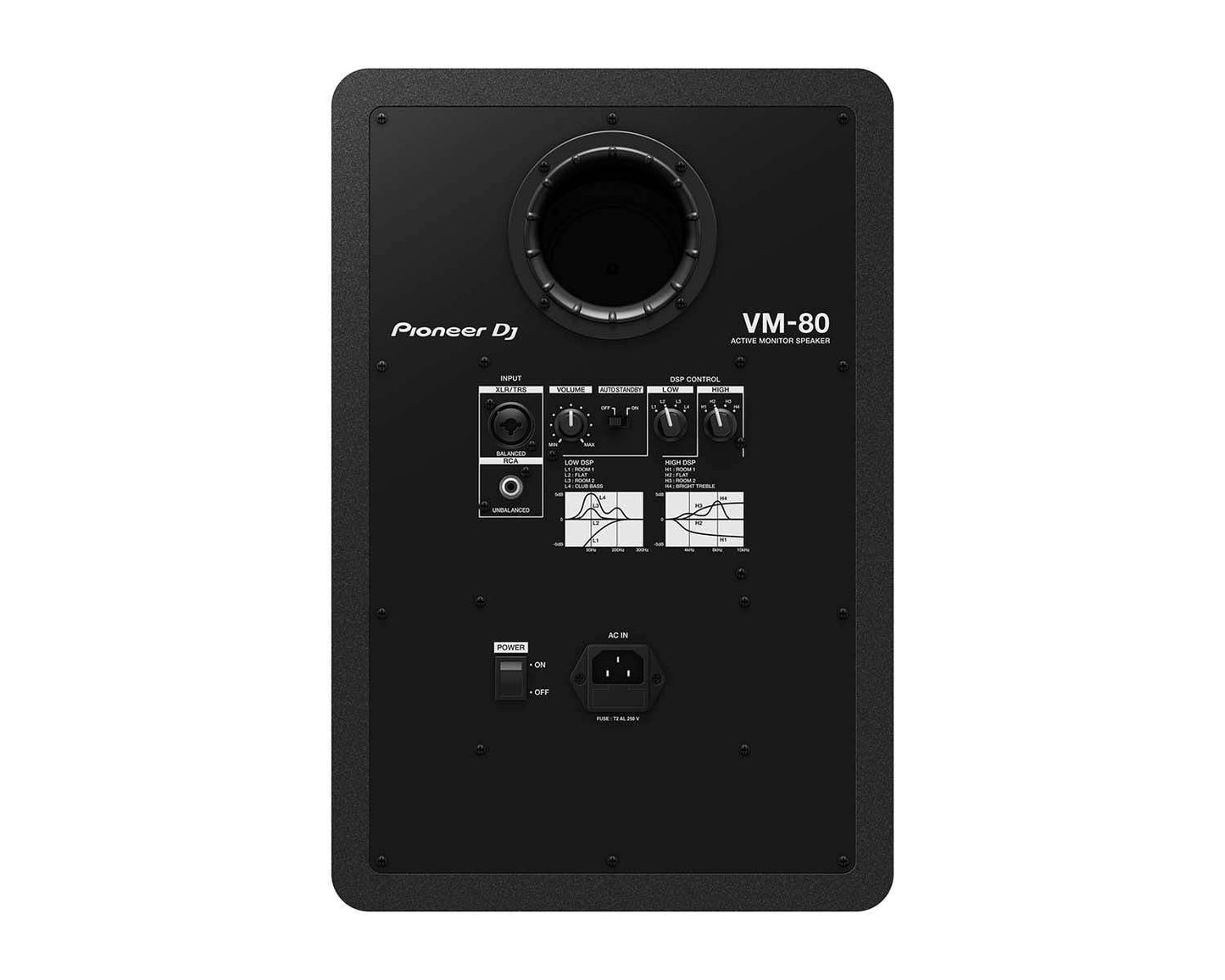 Pioneer DJ VM-80 8" 2-Way Active Monitor Speaker Black image 2