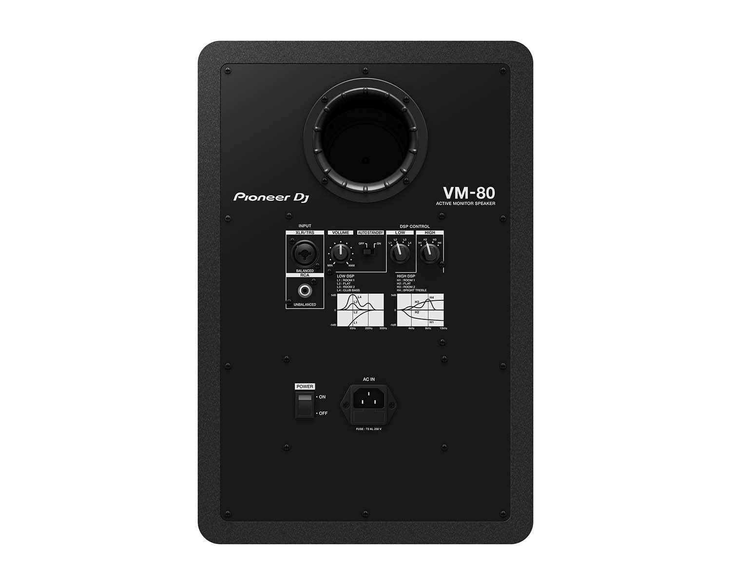 Pioneer DJ VM-80 8" 2-Way Active Monitor Speaker Black image 2