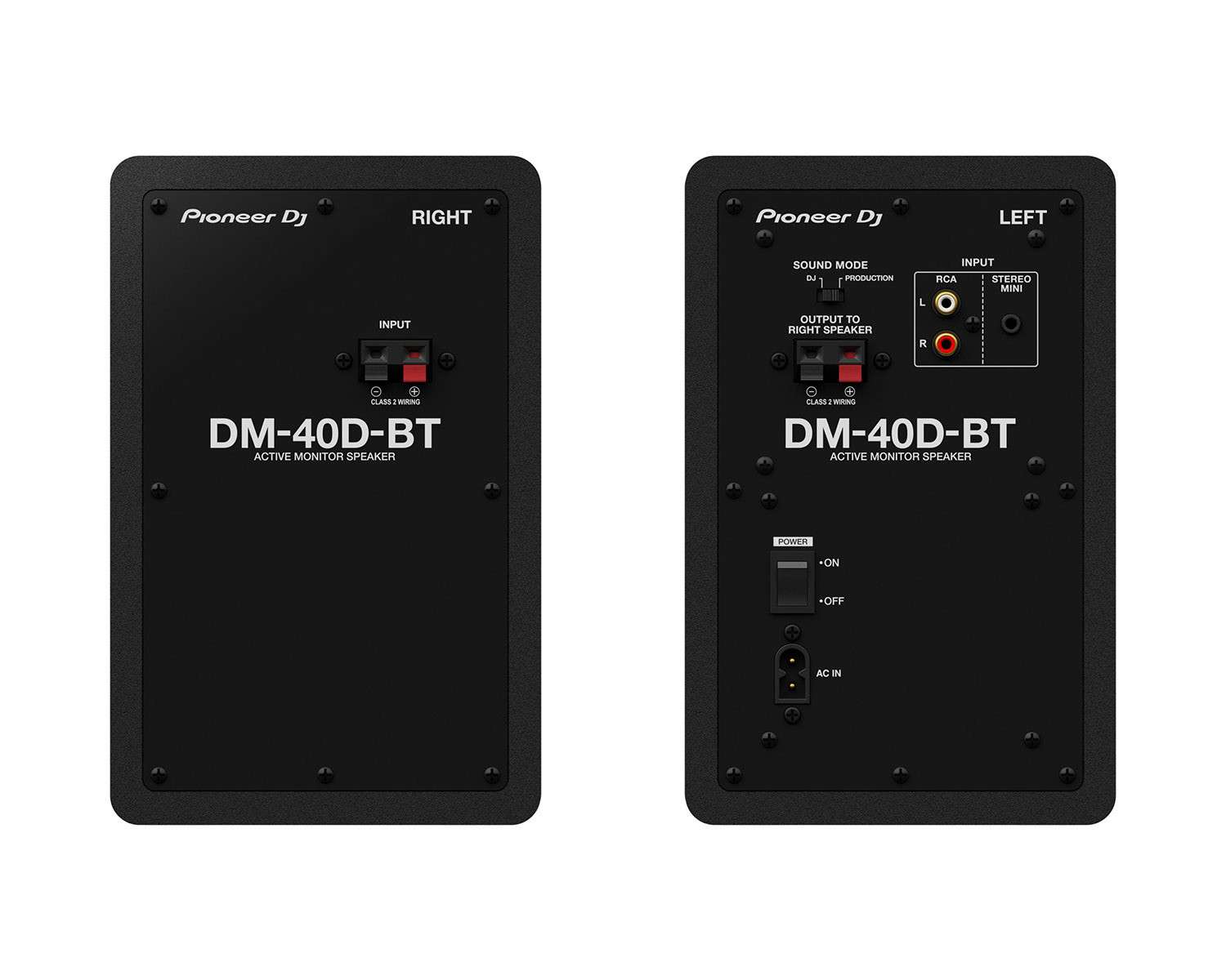 Pioneer DM-40D-BT  Active Monitors + Bluetooth PAIR Black image 1