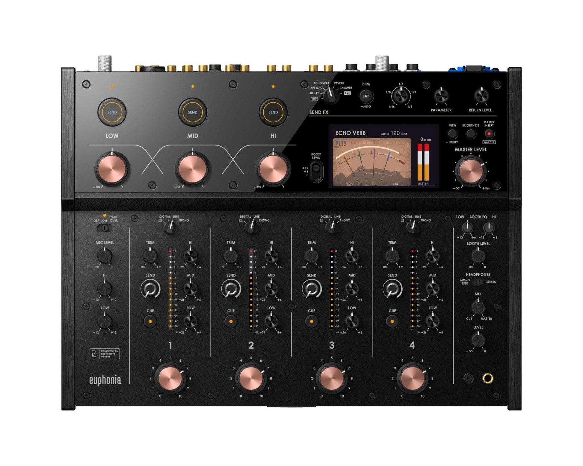 Alpha Theta Euphonia Professional 4 Channel Rotary Mixer image 0