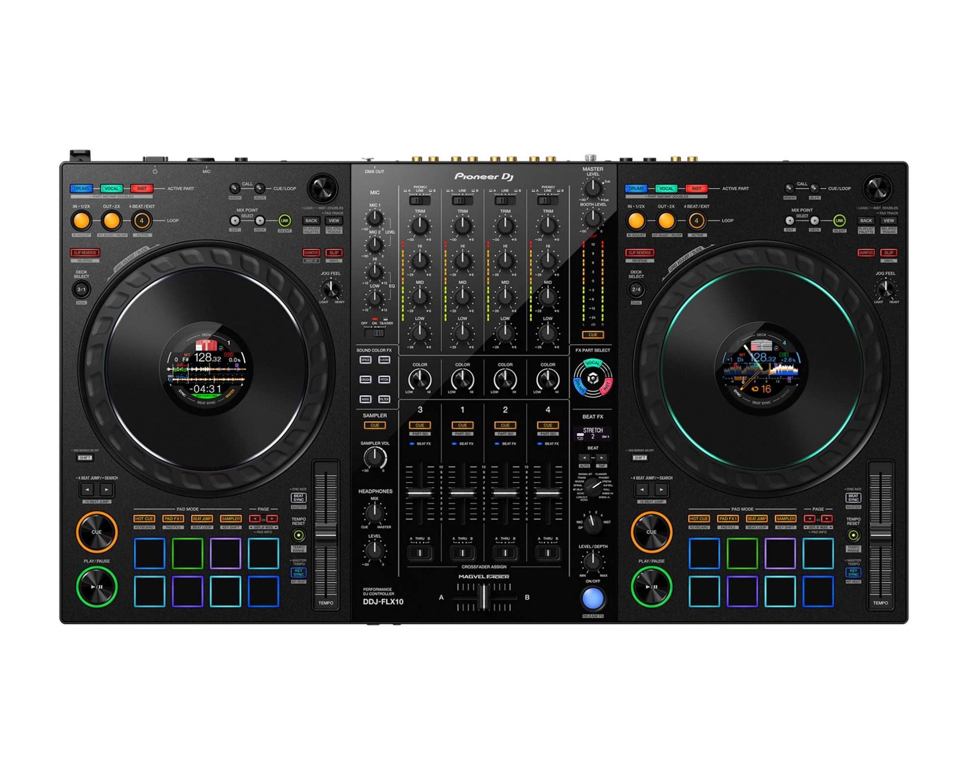 Pioneer DJ DDJ FLX10 4 Channel Performance DJ Controller image 0