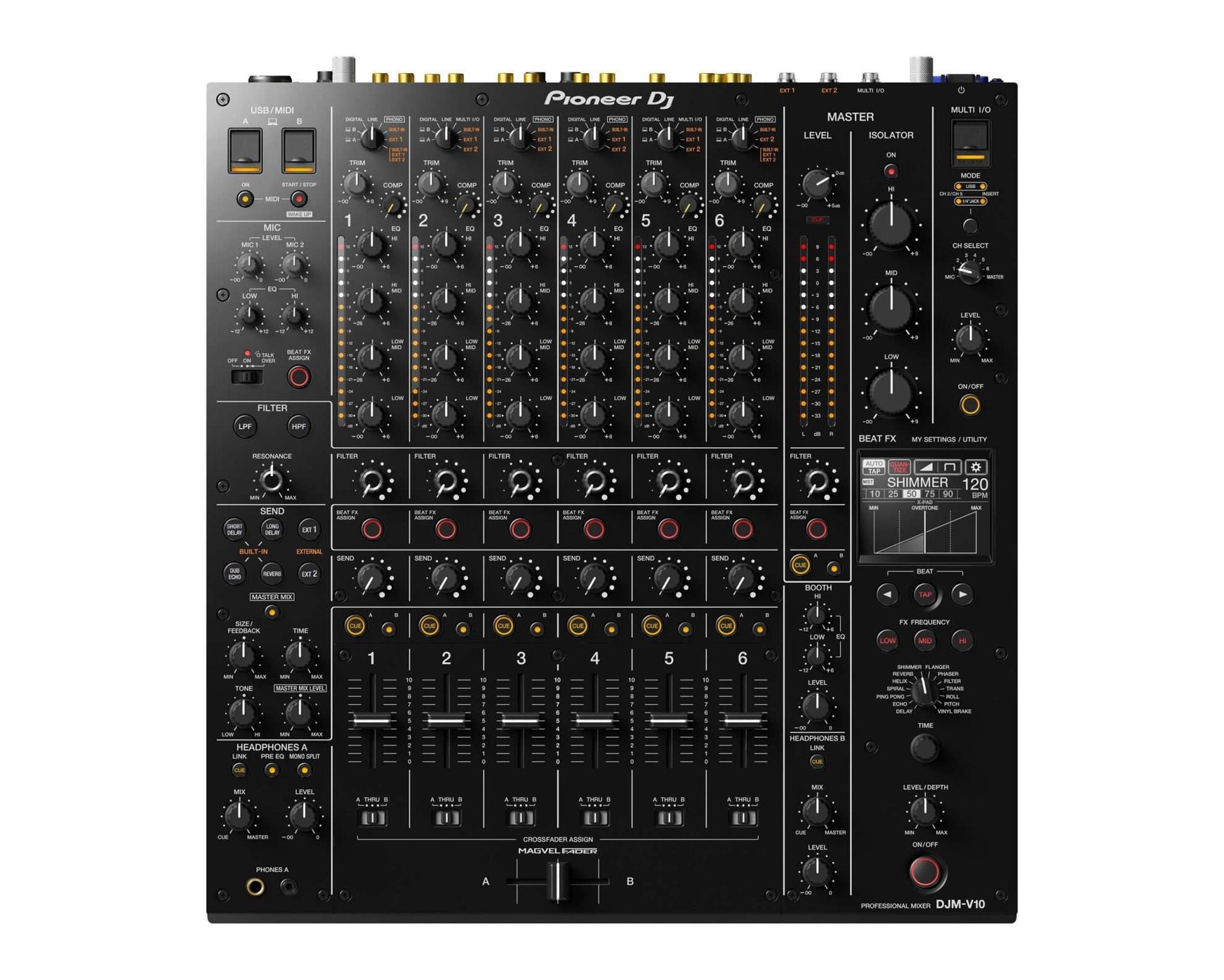 Pioneer DJ DJM V10 6 Channel Professional DJ Mixer image 0