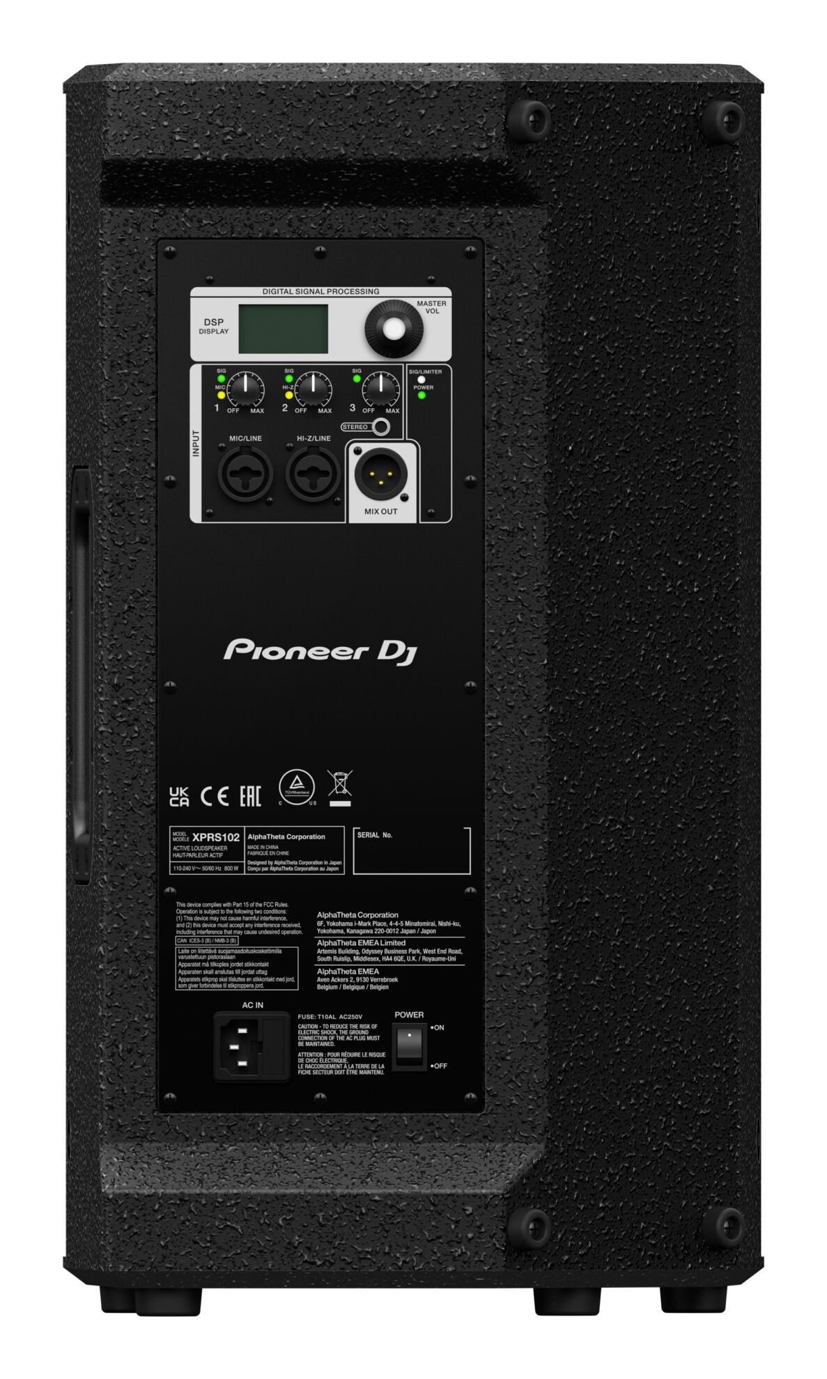 Pioneer DJ XPRS102 10" 2-Way Active PA Speaker with Powersoft Class-D Amp image 4