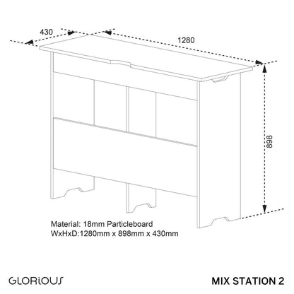 Glorious Mix Station 2 DJ Table - Black image 1