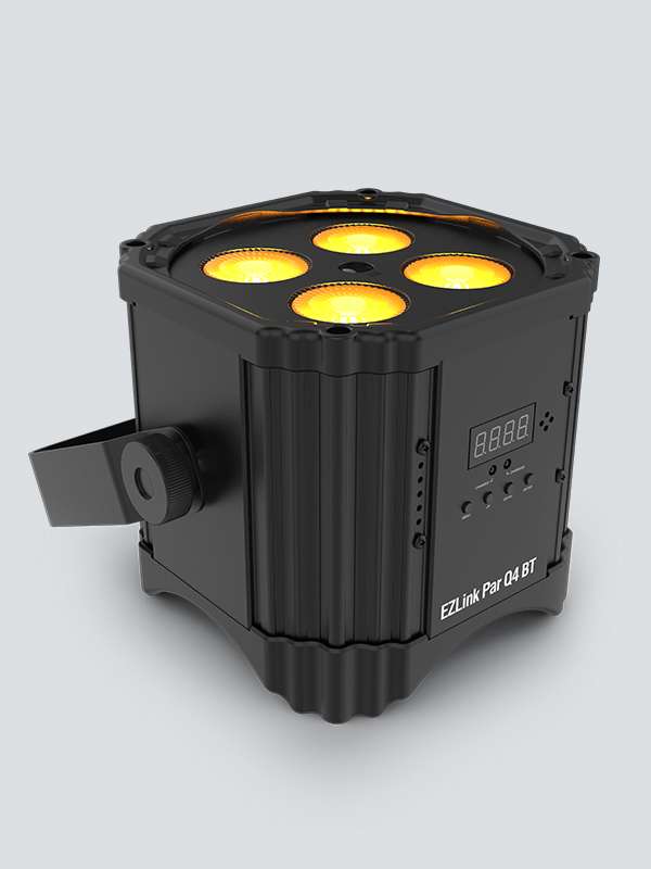 EZLink Par Q4 BT Wireless Battery RGBA LED PAR Uplighter BLK image 0