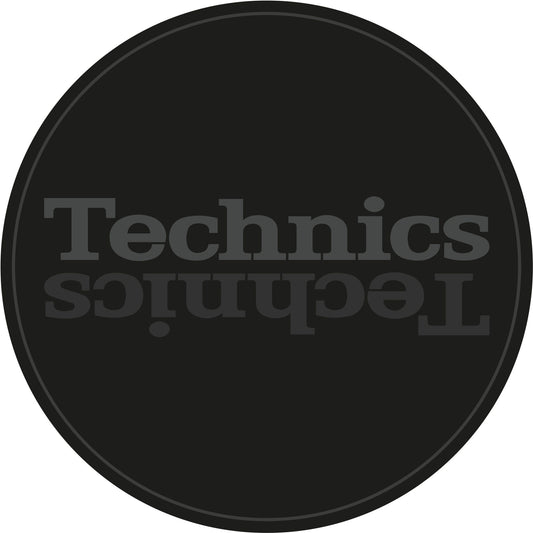 Technics Slipmat Duplex 7: Grey Mirror on Black (Pair) image 0