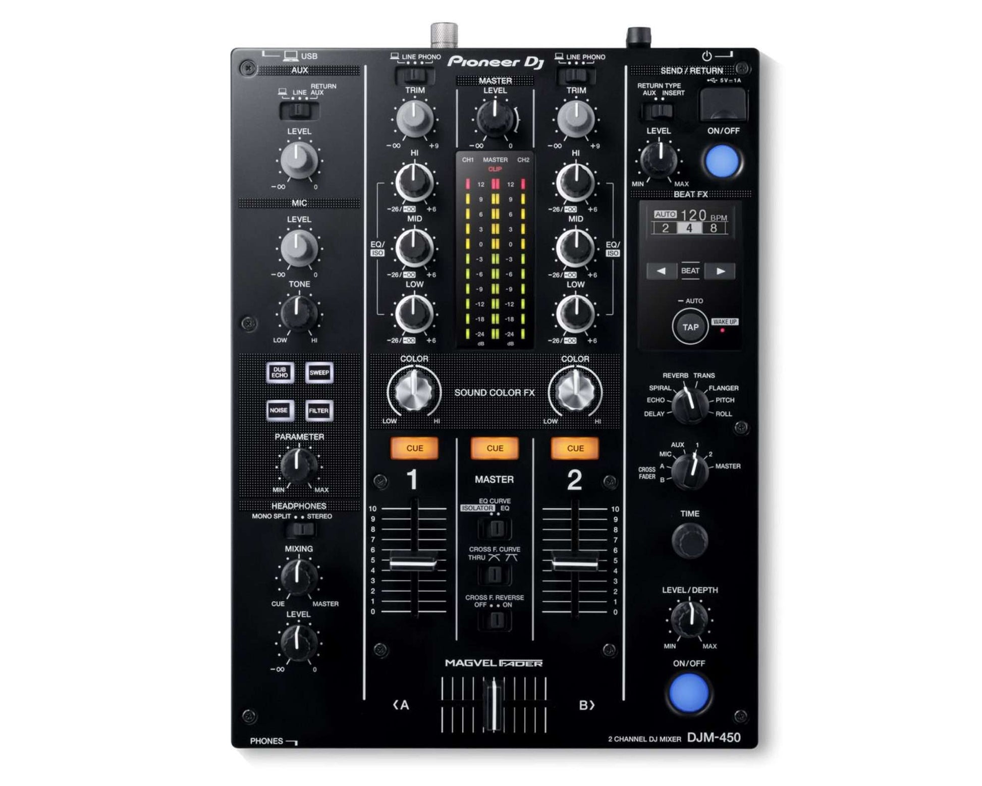 Pioneer DJ DJM 450 2-Channel DJ Mixer image 0