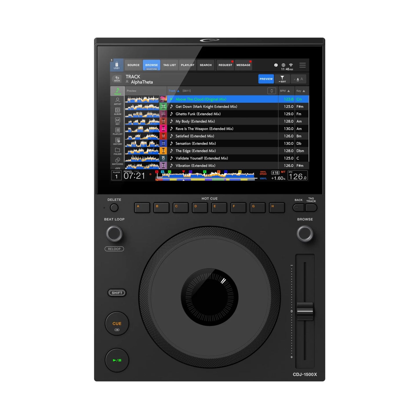 AlphaTheta CDJ-1500X Professional DJ Multi Player