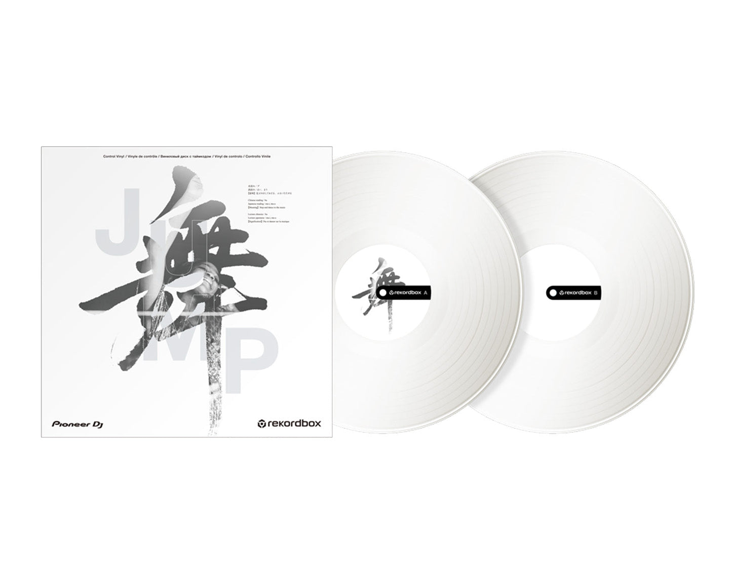 Pioneer DJ RB-VD2-W Control Vinyl White (Pair) for Rekordbox